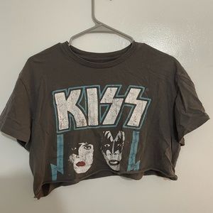 KISS crop top. Loose fit from target.